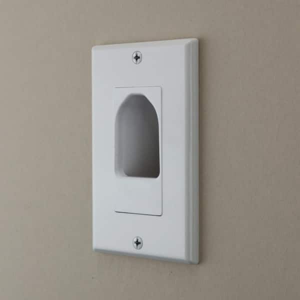 1-Gang Recessed Decor Insert, White (2-Pack)