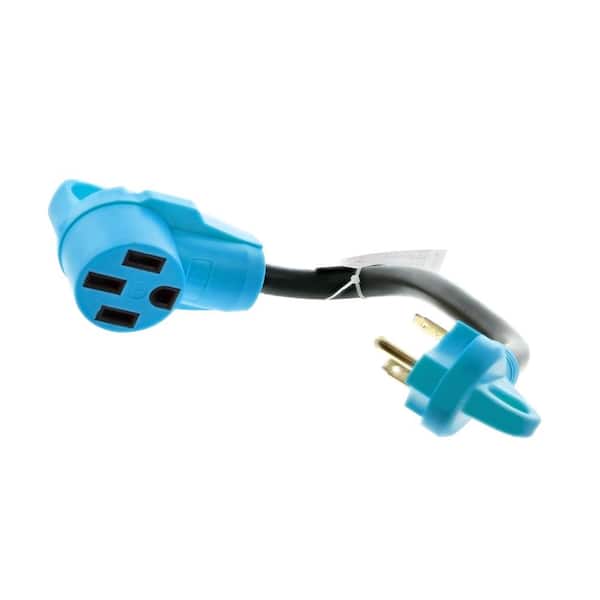 Road & Home 12 in. 30 Amp Male to 50 Amp Female RV Adapter