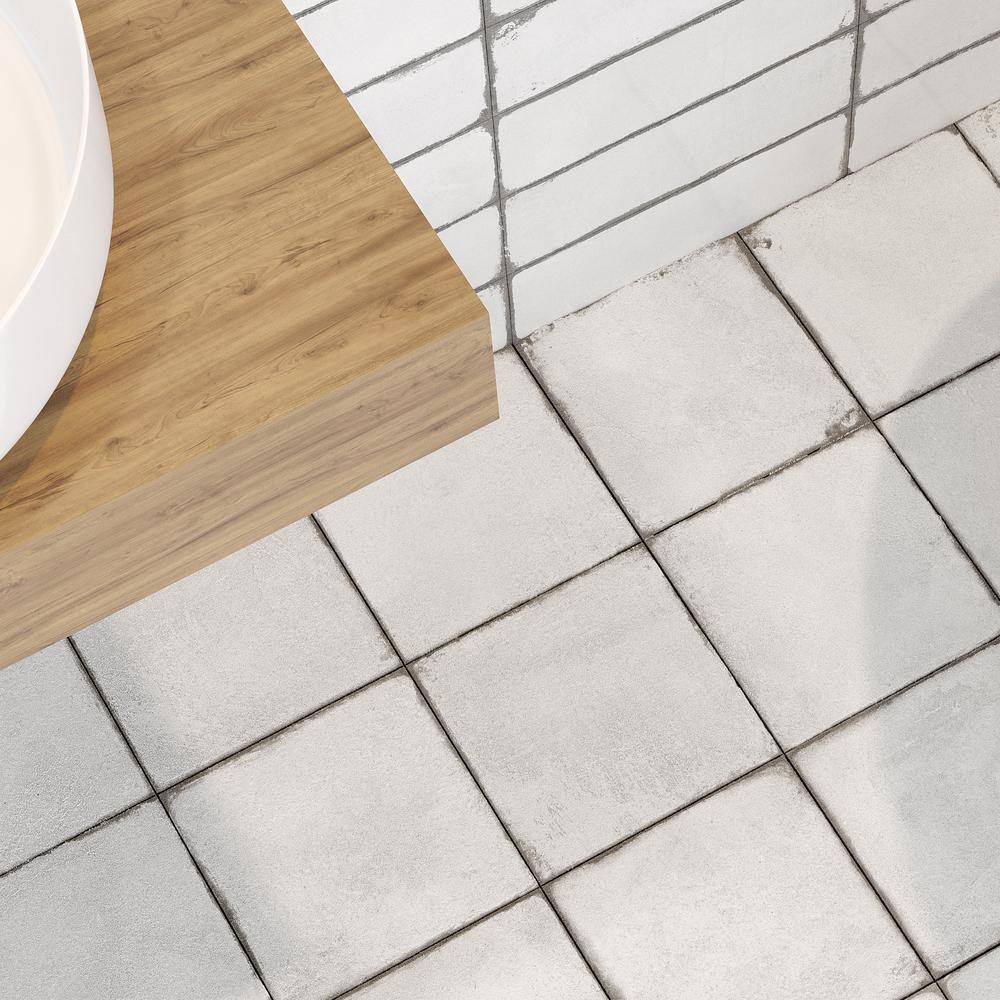 Santa Fe White Matte Porcelain 8x8 Floor and Wall Tile