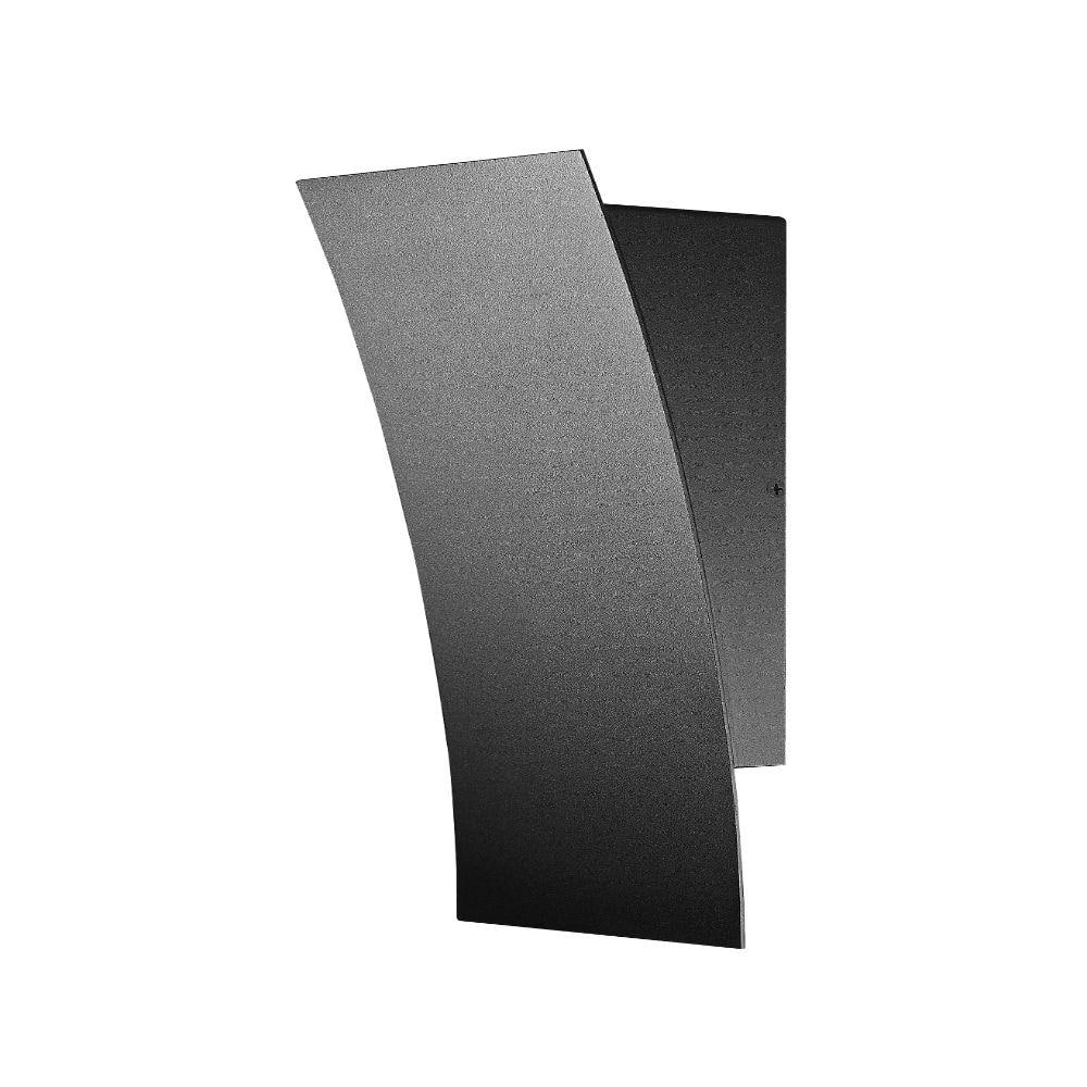Landrum Black 12 in Outdoor Hardwired Lantern Wall Sconce with Integrated L