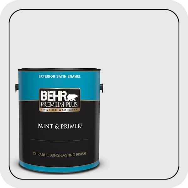 BEHR PREMIUM PLUS 1 gal. #ECC-35-2 Quartz Stone Satin Enamel Exterior Paint & Primer