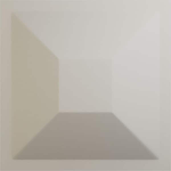 11-7/8"W x 11-7/8"H Diane EnduraWall Decorative 3D Wall Panel, Satin Blossom White (Covers 0.98 Sq.Ft.)