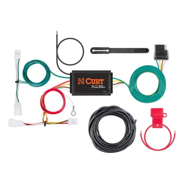 CURT Custom Vehicle-Trailer Wiring Harness, 4-Way Flat Output, Select ...