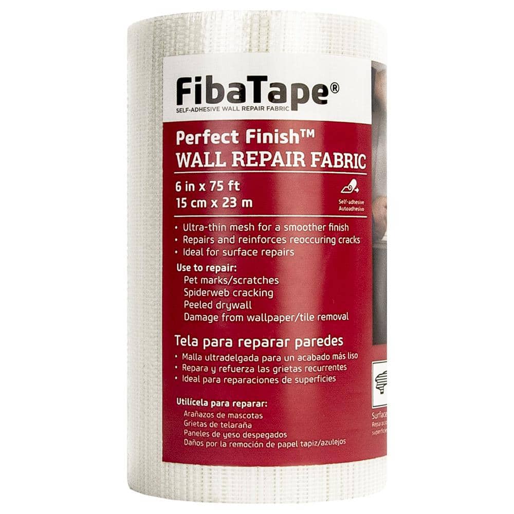 Saint-Gobain ADFORS FibaTape Perfect Finish 8 in. x 8 in. Self-Adhesive Wall  Repair Patch FDW9149-U - The Home Depot