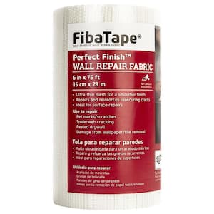 FibaTape Perfect Finish 6 in. x 75 ft. Self-Adhesive Wall Repair Fabric