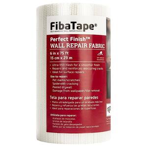 FibaTape Perfect Finish 6 in. x 75 ft. Self-Adhesive Wall Repair Fabric