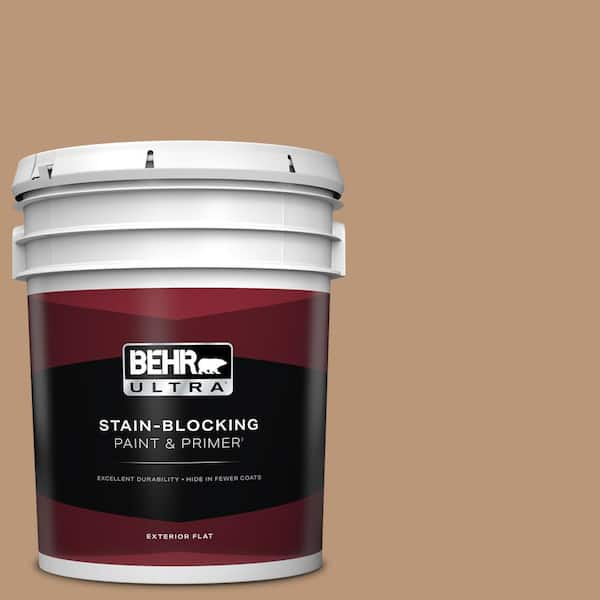 BEHR ULTRA 5 gal. #N250-4 Artisan Crafts Flat Exterior Paint & Primer