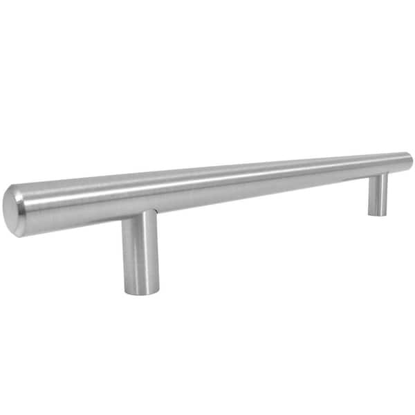 Stone Mill Hardware Modern Steel 6 in. Satin Nickel Bar Drawer Pull