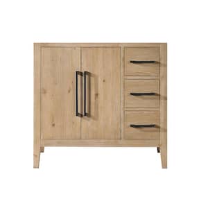 Laurel 35.2 in. W x 21.6 in. D x 33.1 in. H Bath Vanity Cabinet without Top in Weathered Fir