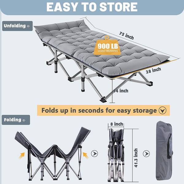 easy camp folding bed