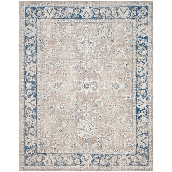 SAFAVIEH Patina Taupe/Blue 8 ft. x 10 ft. Area Rug