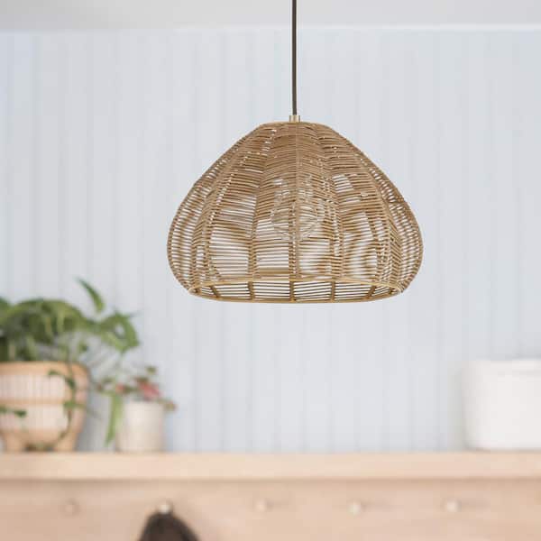 River Of Goods Alma 1 Light Bronze Hanging Pendant With Brown Rattan Cloche Shade 20308 - Rattan Cloche Pendant Ceiling Light River Of Goods Alma 1 Light Bronze Hanging Pendant With Brown Rattan Cloche Shade 20308 - Rattan Cloche Pendant Ceiling Light