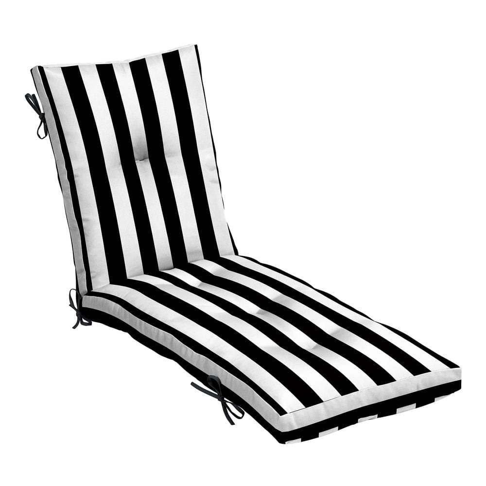 ARDEN Outdoor Plush Modern Tufted Chaise Cushion, Rain-Proof