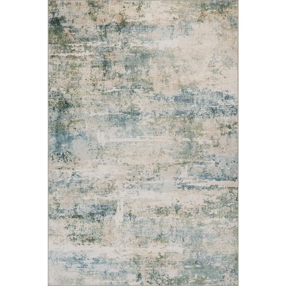 Blaire Machine Washable Mineral 5 ft. x 8 ft. Indoor Area Rug price history on PriceWatchPro