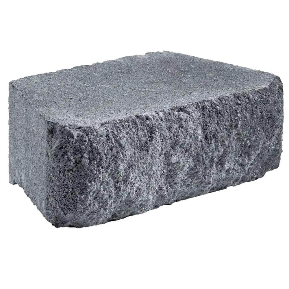 Oldcastle 6 in. x 16 in. x 10 in. Charcoal Concrete Retaining Wall
