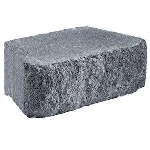 6 in. x 16 in. x 10 in. Charcoal Concrete Retaining Wall Block