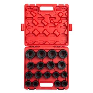 TEKTON 3/4 in. Drive 3/4-2 in. 6-Point Shallow Impact Socket Set