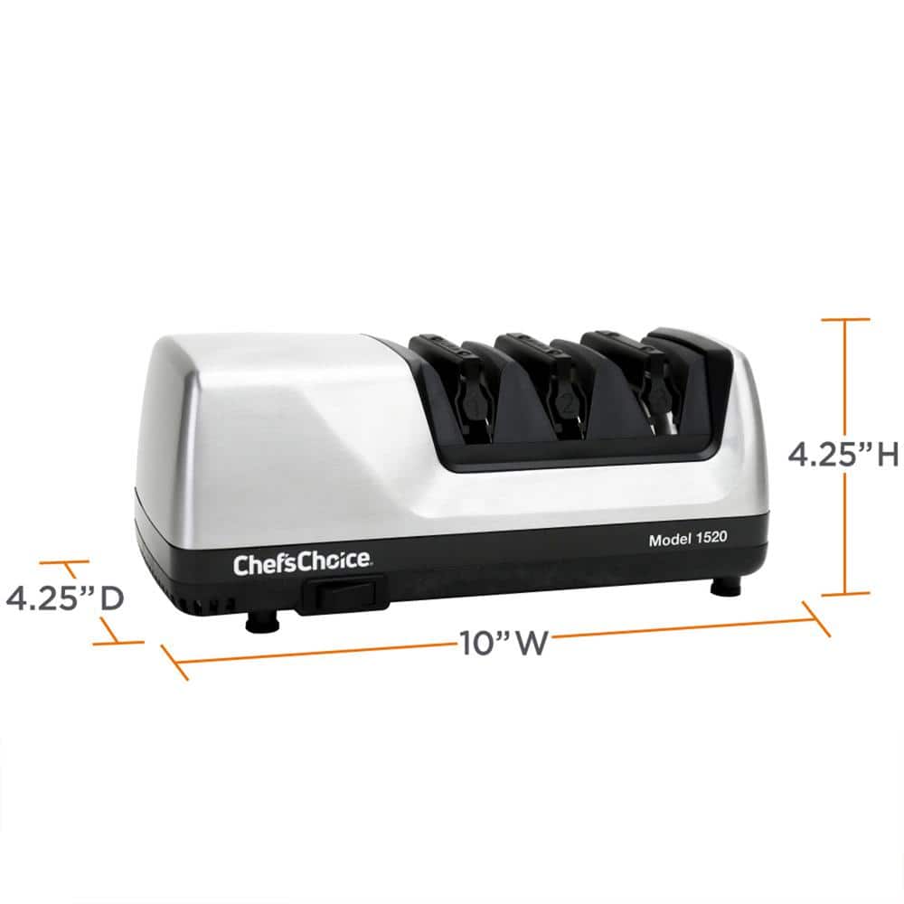 Chef'sChoice 1520 Brushed Metal Electric Knife Sharpener