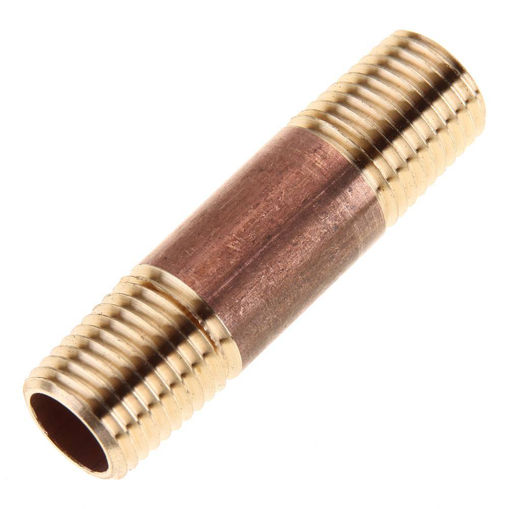 1/4 in. x 2 in. MIP Brass Nipple Fitting (5-Pack) price history on PriceWatchPro