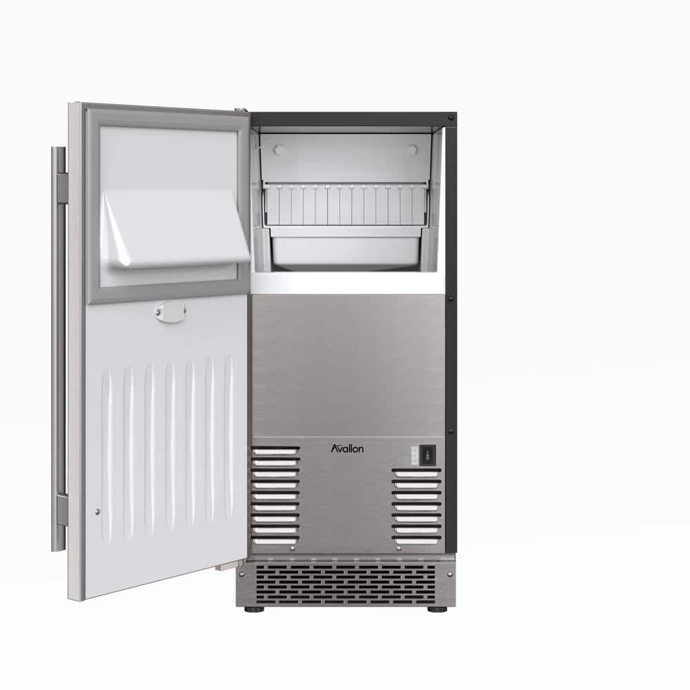 Avallon 15" Stainless Steel Built-In Undercounter Ice Maker