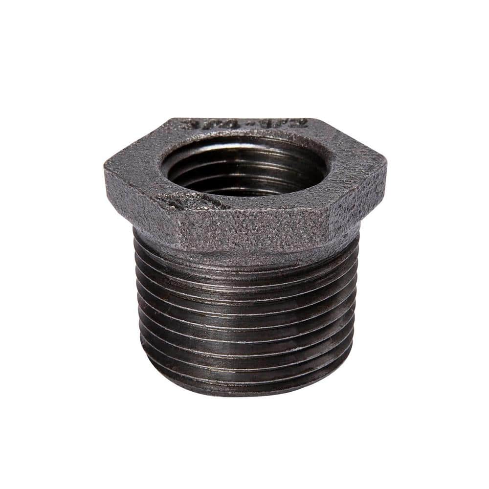 Condition photo showing New/Like New for b & k products 4911913 4 male x 2.5 in. dia. southland female black malleable iron hex bushing