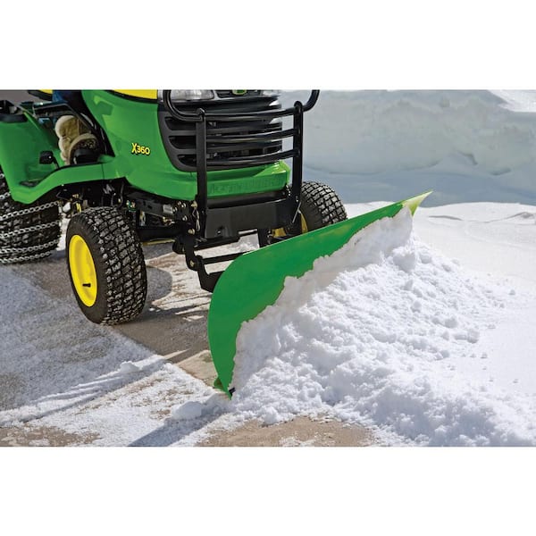 Reviews for John Deere 46 in. Front Blade Snow Attachment for 100 Series Tractors Pg 1 The Home Depot