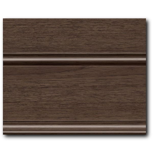 4 in. x 3 in. Finish Chip Cabinet Color Sample in Molasses Hickory