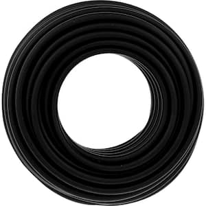 50 ft. Black RG6 Quad Shield Coaxial Cable