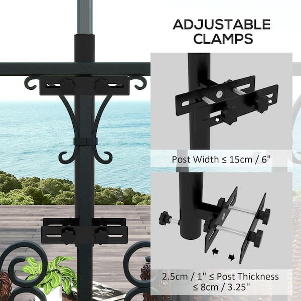 ebay umbrella for patio table 9ft Patio Umbrella 8 Ribs Outdoor Market Table Umbrella with Push Button  Tilt