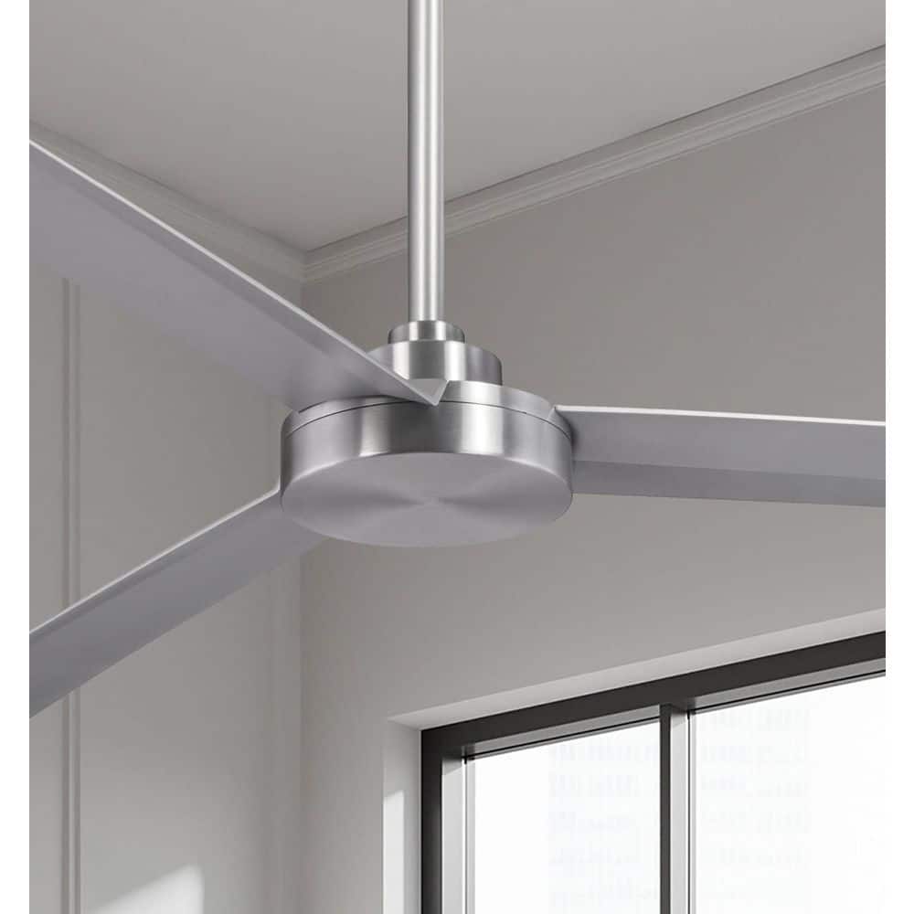 MINKA-AIRE Roto XL 62 in. Indoor/Outdoor Brushed Aluminum Ceiling