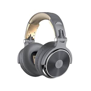 Over Ear 50 mm Driver Wired Studio DJ Headphones Headset, Grey