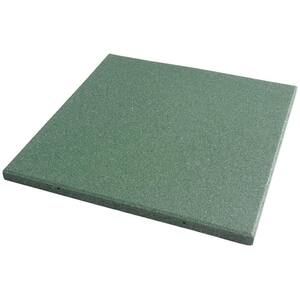 "Eco-Sport" Interlocking Rubber Flooring Tiles, Green 1 in. x 19.5 in. x 19.5 in. (66 sq.ft, 25 Pack)