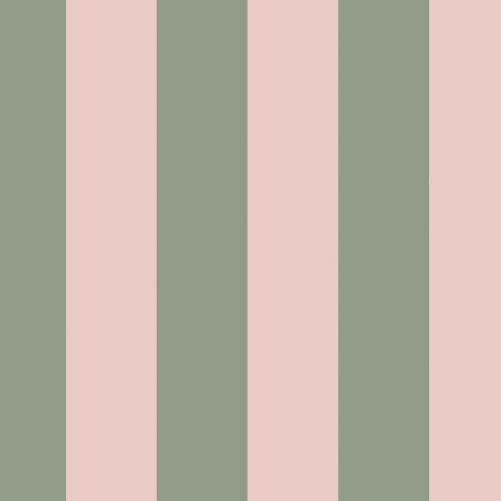Canopy Stripe Green Wallpaper Sample