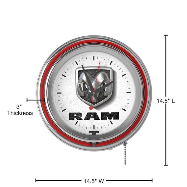 Trademark Gameroom Detroit Red Wings Clocks Analog Round Wall