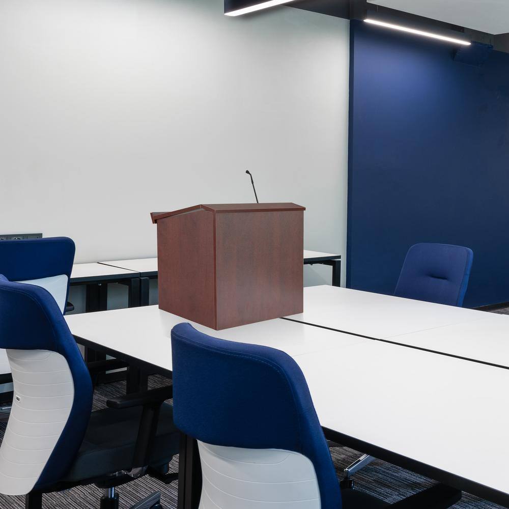 Cherry Foldable Tabletop Portable Lectern for Workspace