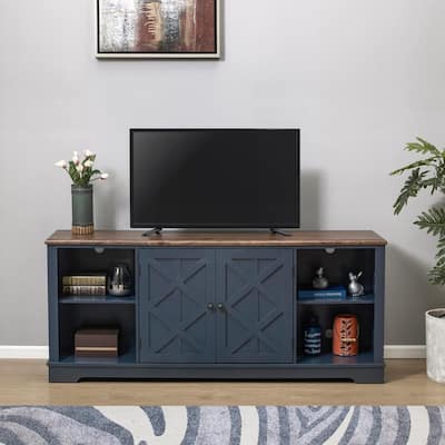 70 in. Navy TV Stand for TVs Upto 78 in.