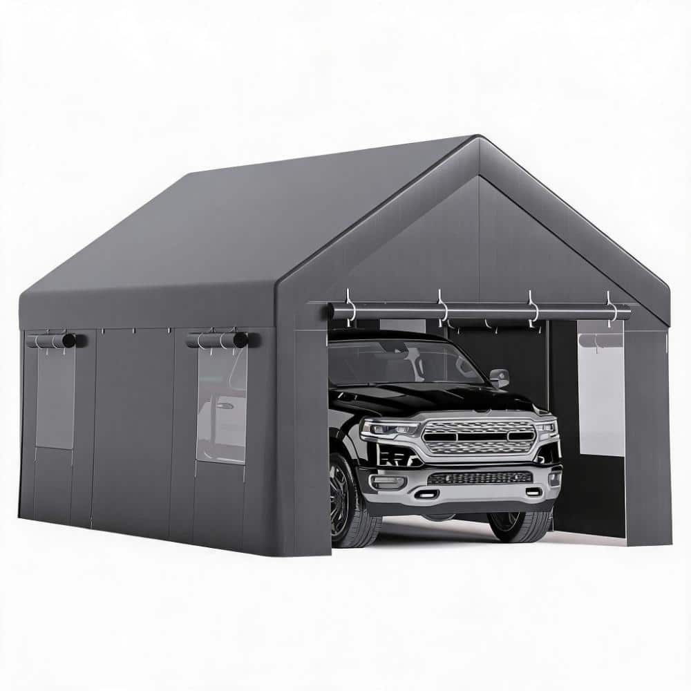 13x25FT Heavy Duty Outdoor Carport Storage Shelter for Vehicle Protection Weather-Resistant, Spacious Garage Tent price history on PriceWatchPro