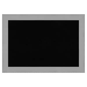 Brushed Nickel Framed Black Corkboard 27 in. x 19 in. Bulletine Board Memo Board