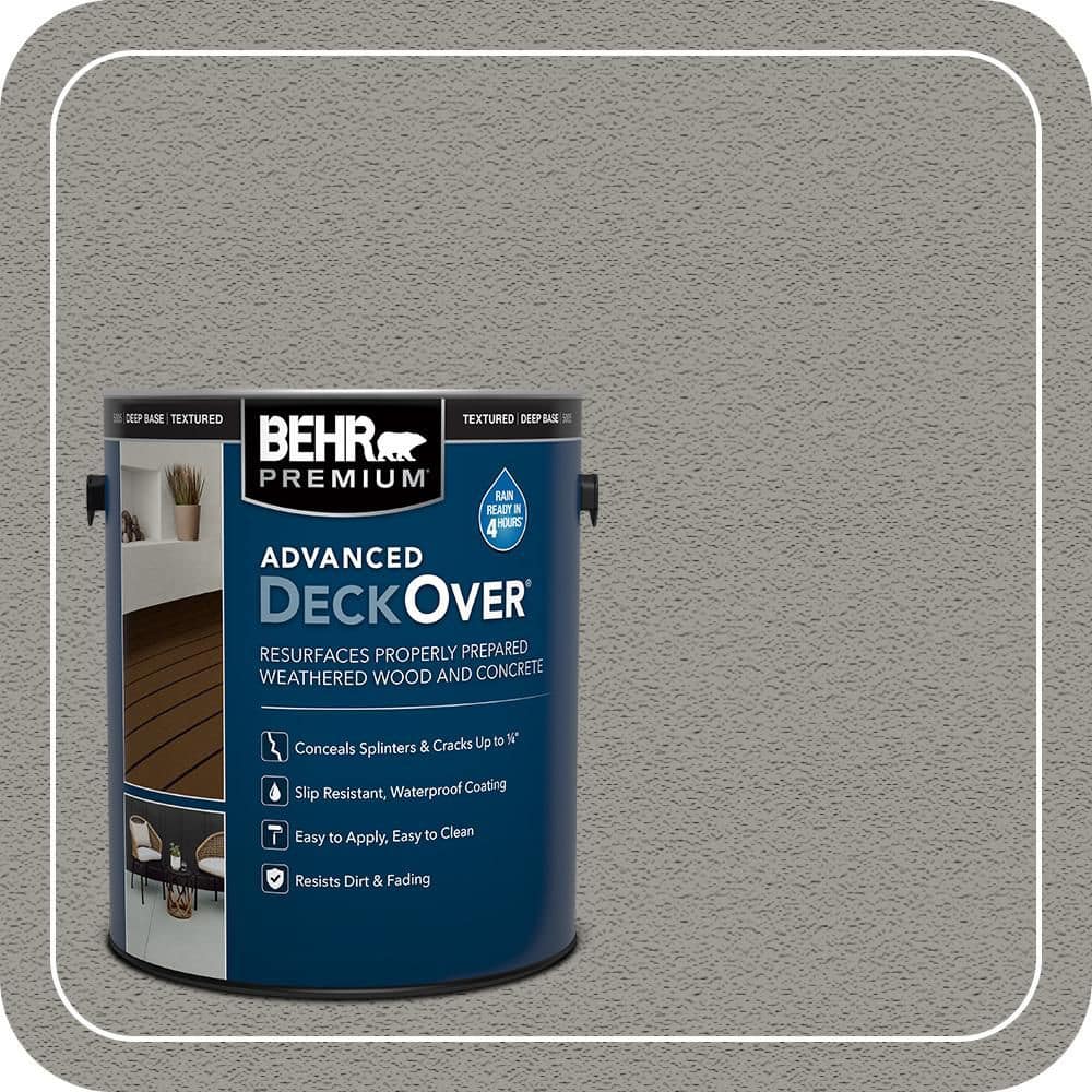 BEHR Premium Advanced DeckOver 1 gal. #SC-137 Drift Gray Textured