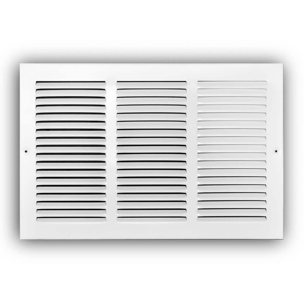 Everbilt Return Ceiling Wall Steel Airflow Grille 20"x 10" White Powder Coat 