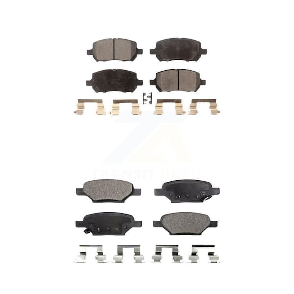 TEC Front Rear Ceramic Brake Pads Kit For Pontiac G5 Pursuit KTC-100497