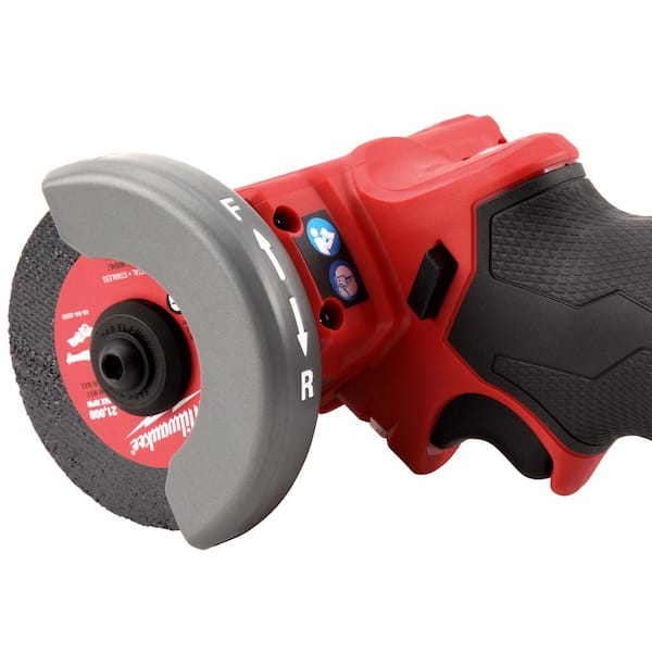 Milwaukee - M12 FUEL 12V 3 in. Lithium-Ion Brushless Cordless Cut Off Saw Kit with One 4.0 Ah Battery Charger and Bag