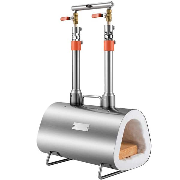 SKYSHALO Propane Forge Portable, Double Burner Tool and Knife Making, Large Capacity Blacksmith Farrier Forges, Furnace