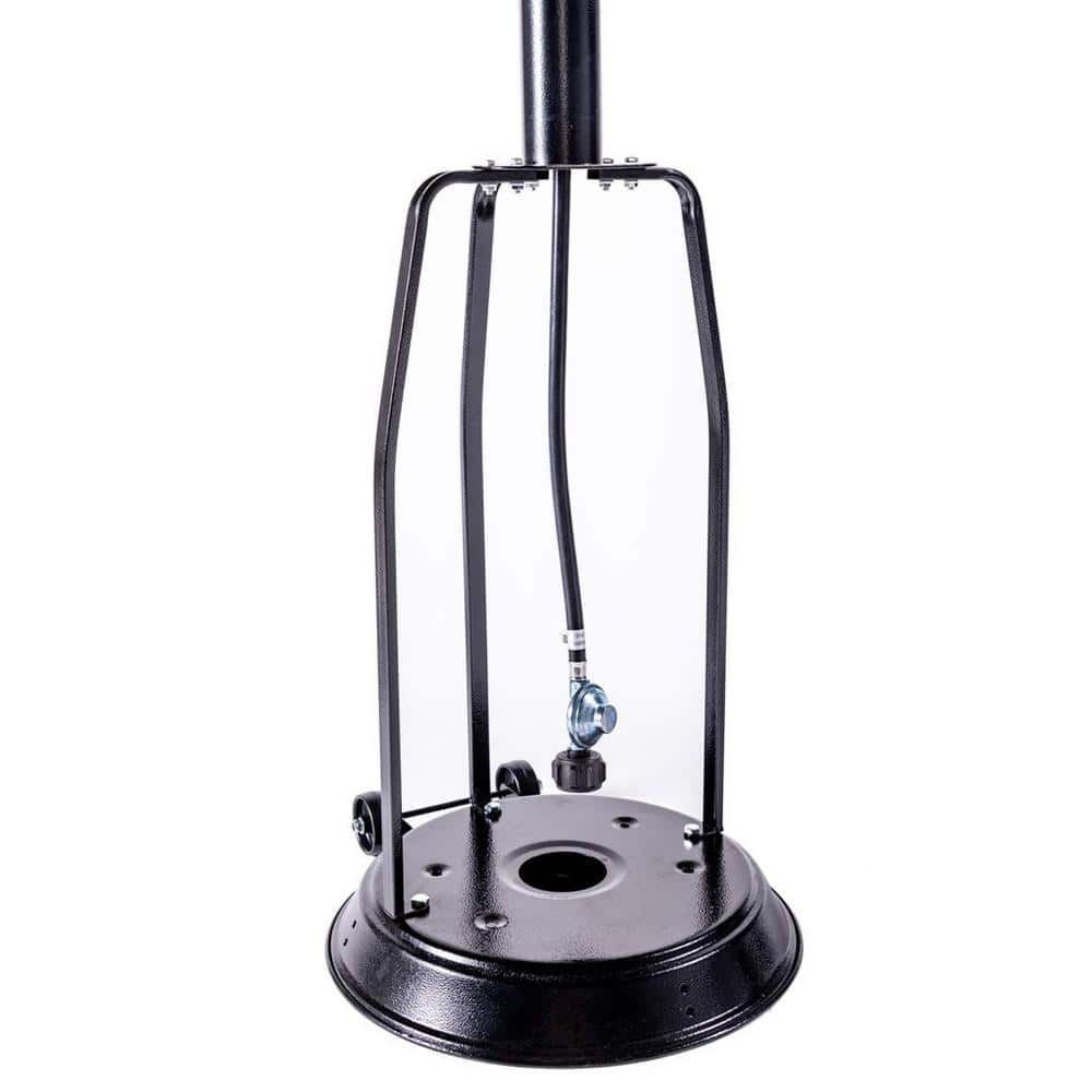 88-Inch Black Stainless Steel Propane Standing Patio Heater