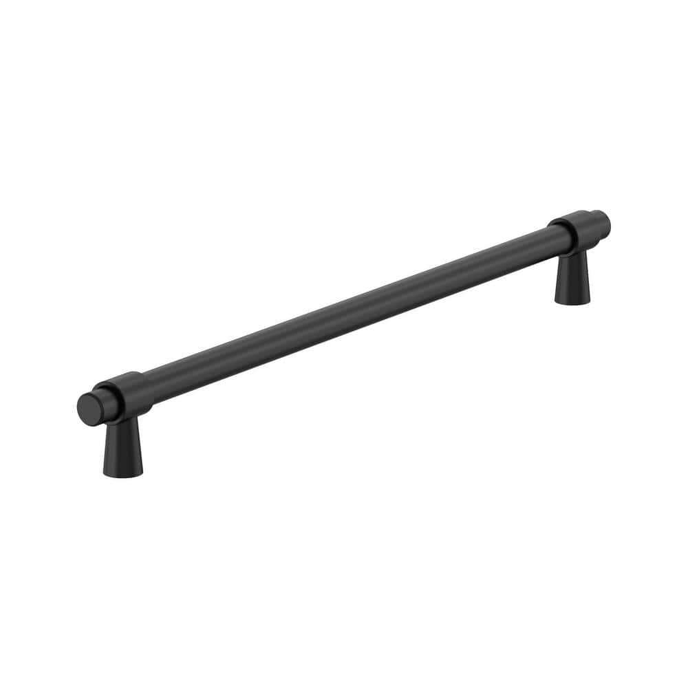 Amerock Destine 18 in. (457 mm) Center-to-Center Matte Black Appliance ...