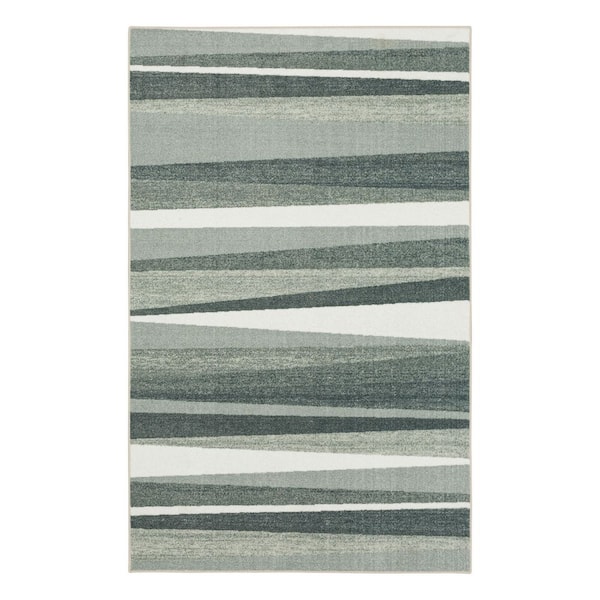 Mohawk Home Mayan Sunset Grey 1 ft. 8 in. x 2 ft. 10 in. Machine Washable Area Rug