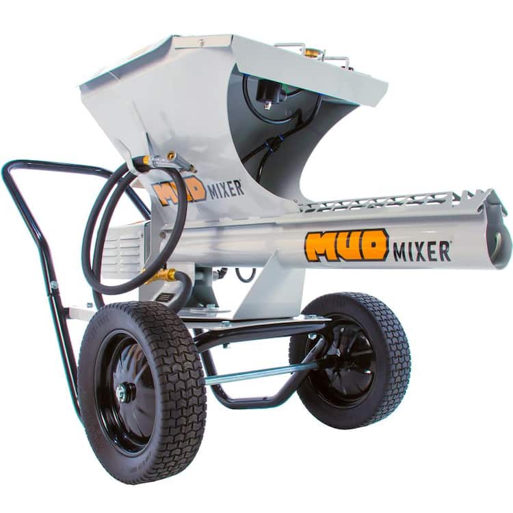 MUDMIXER Continuous Feed Portable Electric Concrete, Cement and Mortar Mixer
