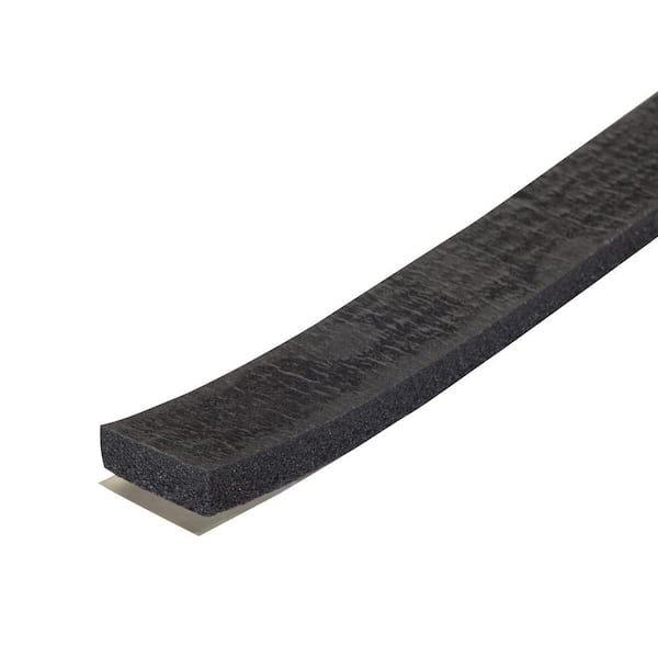 0.75 in. x 10 ft. Black Sponge Window Seal for Small Gaps Weatherstrip Roll
