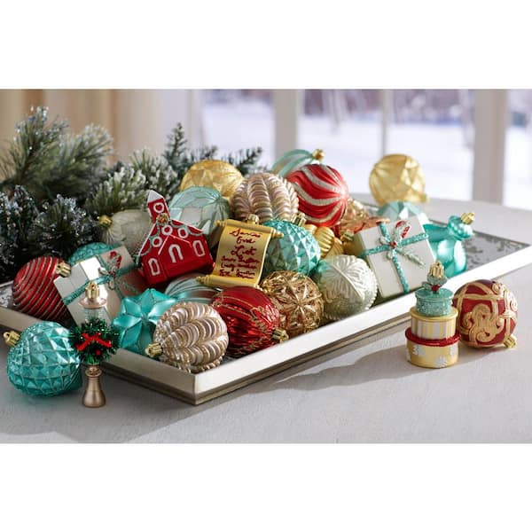 Home Accents Holiday Sugarplum Knoll Assorted Ornament Gold (19