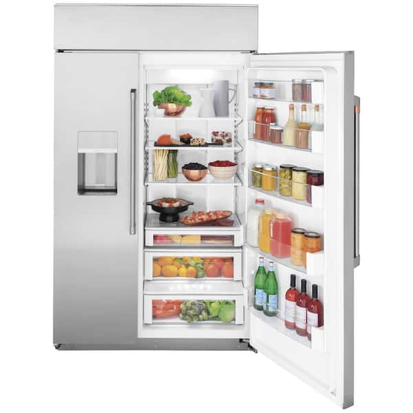 28.7 cu. ft. Smart Built-In Side by Side Refrigerator with Hands Free Autofill Dispenser in Stainless Steel, Ice Filter